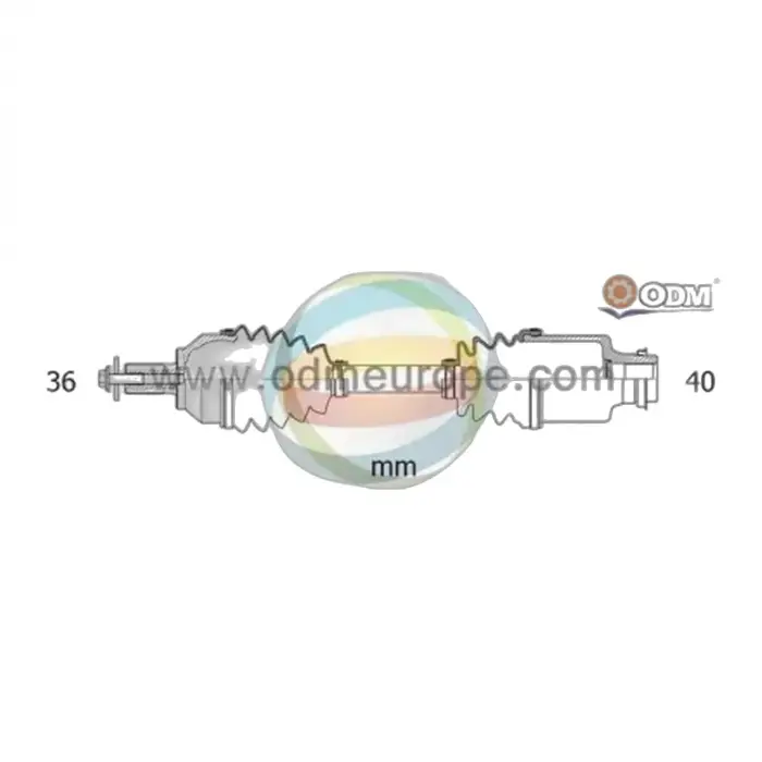VW Passat Ateca Karoq Super B 1.5TSI Dpca Dada Dxdb 2015- Komple Aks Sağ Ön 36X40 834MM Uzunluk A T 3Q0407272CD Wisco