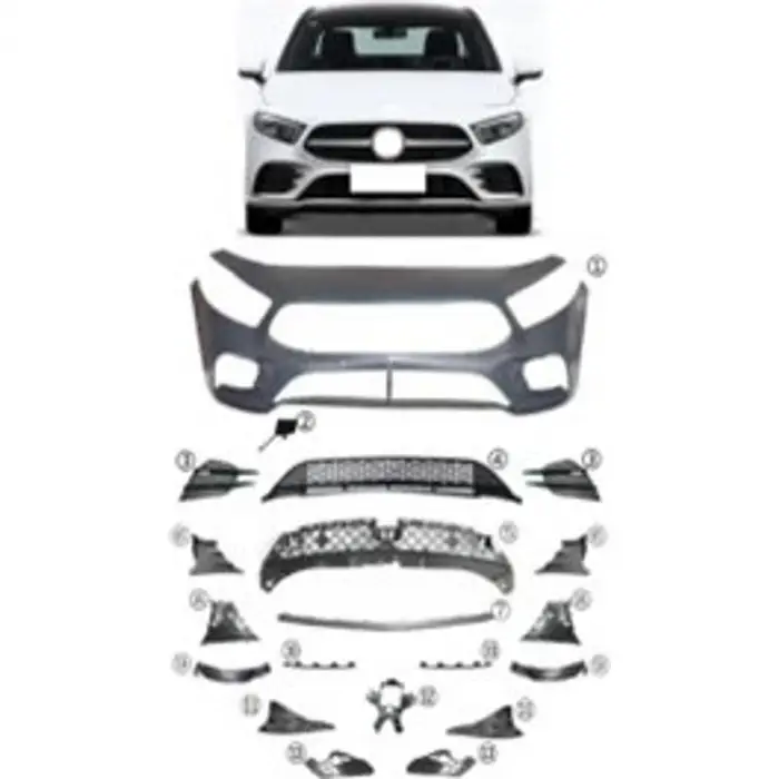 Mercedes W177 V177 2018-2022 Komple Tampon Ön PDCli Apalı AMG 1778802801 Wender