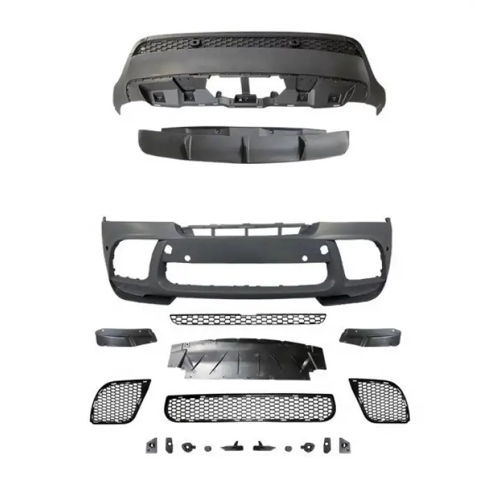 BMW X6:E71 2007-2014 Gövde Kiti Ön PDCli Arka Difüzör M Performance 51192162471S1 Wender