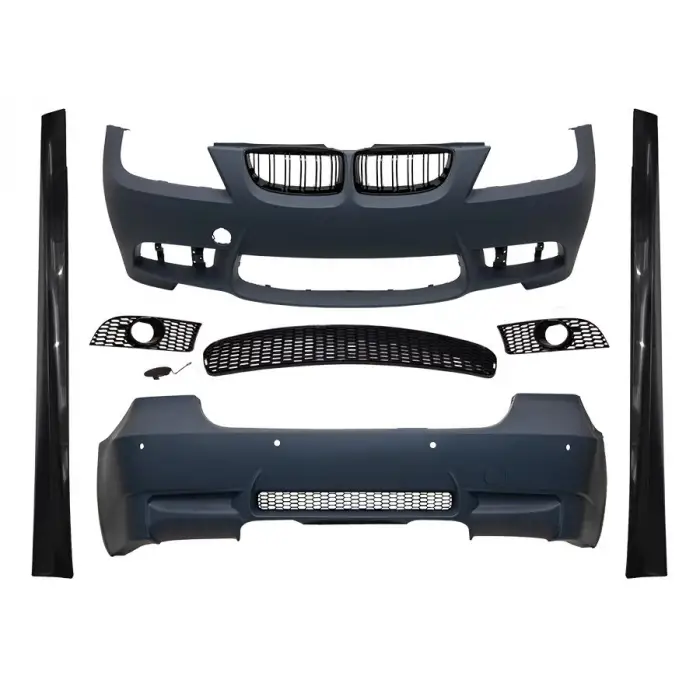 BMW E 90-LCI 2008-2011 Gövde Kiti E90 LCI SİS Delikli PDCli Arka 00 Çıkış Mrşp Li Panj Lu M3 Style 5