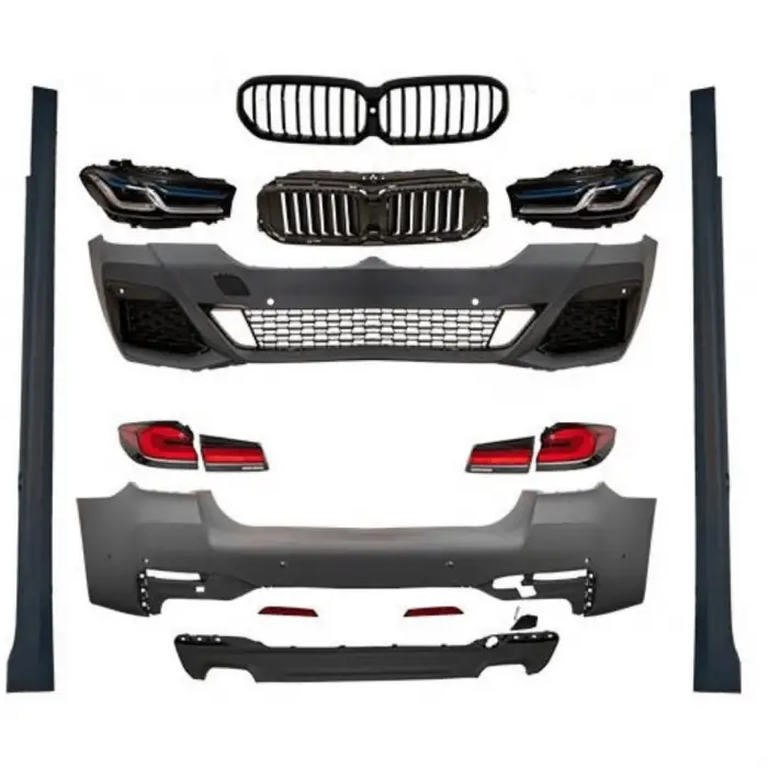 BMW G30 2017-2020 Gövde Kiti Donusum LCI PDCli Ön Arka 0 Çıkış Mrşp Li Panj Lu Far Stop M Tech B_ We