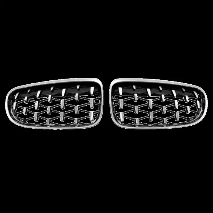 BMW E 92-LCI 2010-2013 Panjur E92 LCI Set Krom Siyah Diamond 51137254969 Wender