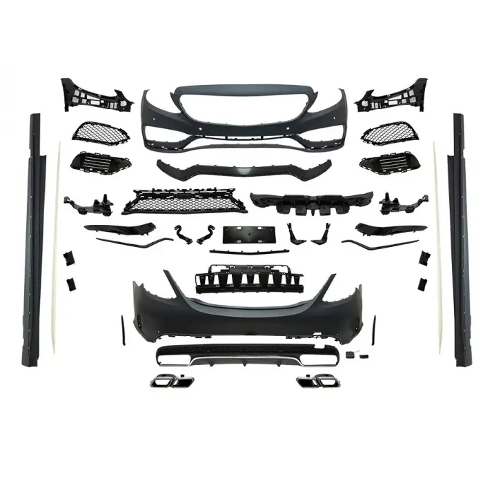 Mercedes W205 2014-2018 Gövde Kiti PDCli Ön Arka 00 Çıkış Mrşp Li Egz Uçlu AMG 2016C63 2058856038 We