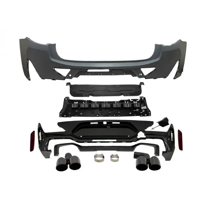 BMW X4:G 02-LCI 2022- Komple Tampon X4 G02 LCI Arka 00 Çıkış Egz Uçlu X4M 51128065289 Wender