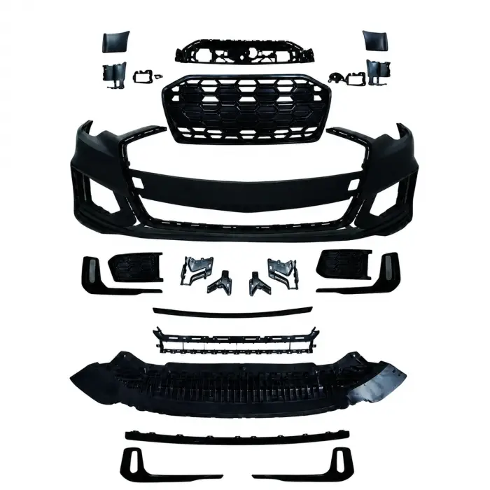 Audi A6 2019-2024 Tampon Seti Ön Black Edition 4K0807065 Wisco