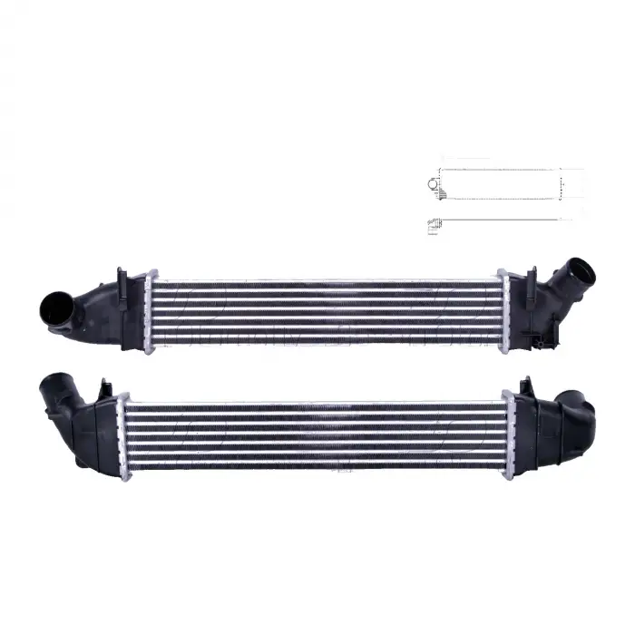 Dacia Logan (ls) 1.5 DCI 2006-2008 Turbo Radyatörü Intercooler 530X100X40 6001548727 Wisco