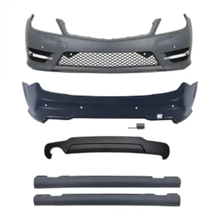 Mercedes W204 2011-2013 Gövde Kiti F Yık Lı PDC Ön Arka O Egz Çıkışlı Marşpiyelli AMG A2042102 Wender