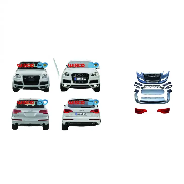 Audi Q7 S-line 2011-2015 (06-15 Arasi Q7 Icin Tampon Seti Komple Ön Arka Far VE Stoplu 4L0807105MGRUS1 Wisco