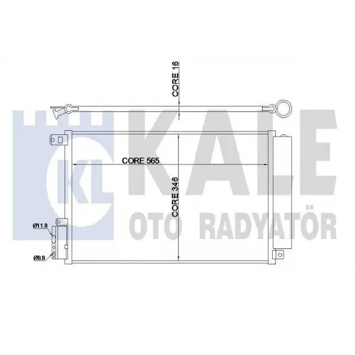 Opel Combo D Fiat Doblo Delphi Klima Radyatörü FR 50512105 Delphi