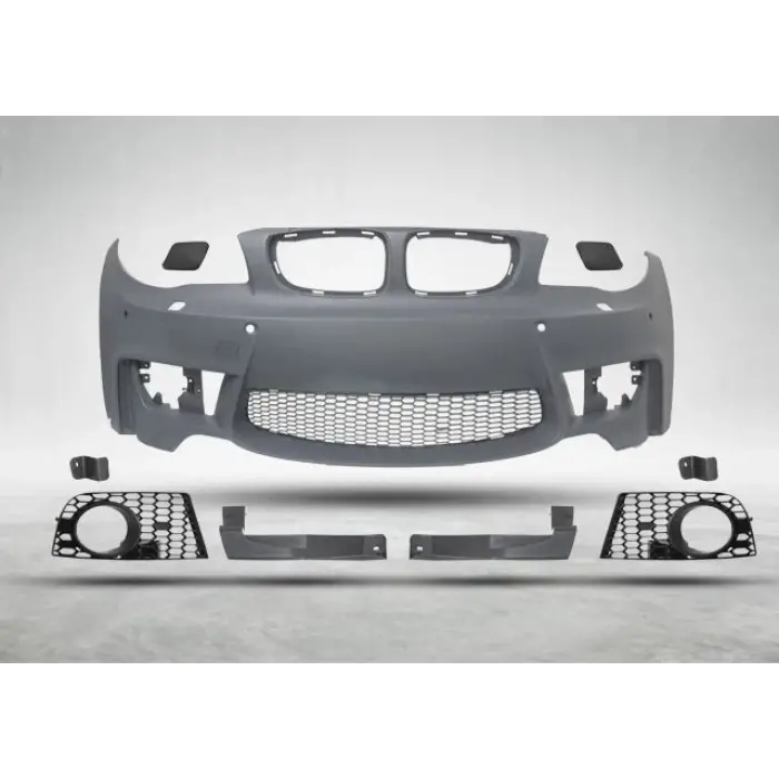 BMW E87-LCI E81 E82 2007-2011 Komple Tampon Ön F Yık Lı PDCli SİS Delikli M1 Style 51118052493M1 Wender