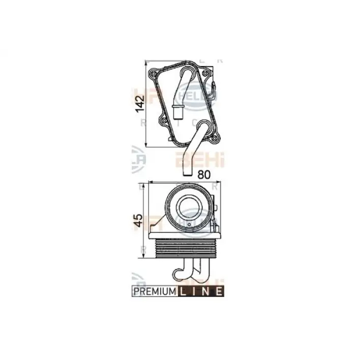 Mercedes W202 W203 W210 W211 W220 W163 Motor Yağ Radyatörü M112 M113 Yağ Filtre Kütüklü 1121880401 Behr-hel