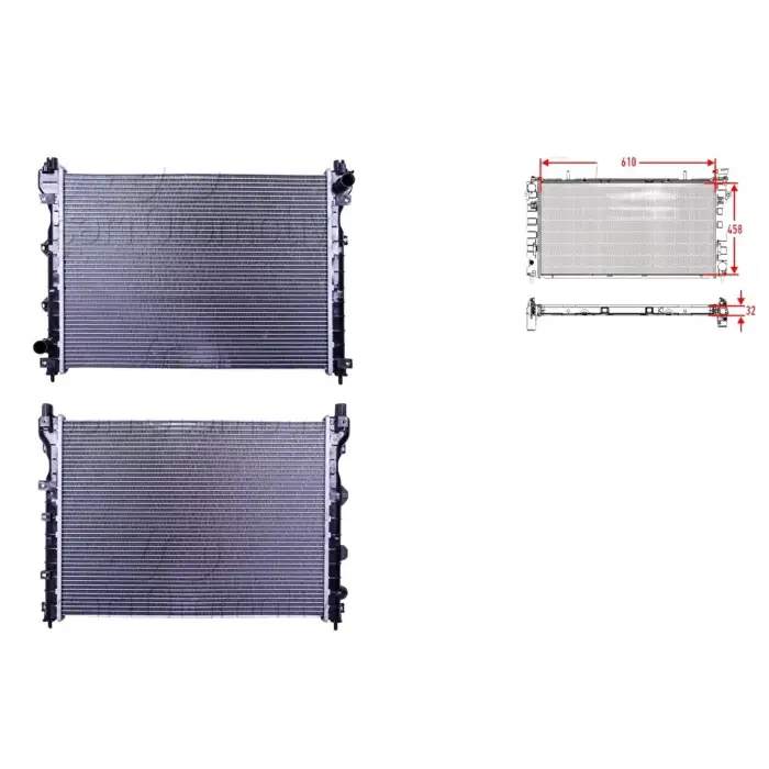 FREELANDER1 L314 1.8. 1.8I 16V 4X4. 2.5 V6. 2.0TD4 4X4 1998-2006 Su Radyatörü Brazing MT 610X458X32 PCC000320 Wisco