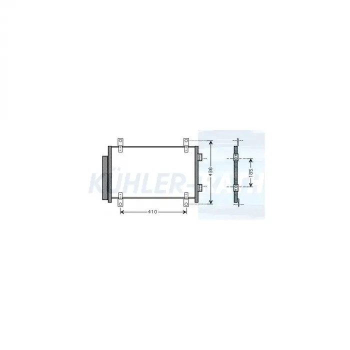 Fiat Ducato Peugeot Boxer Delphi Klima Radyatörü FR 1347842080:6455EC Delphi
