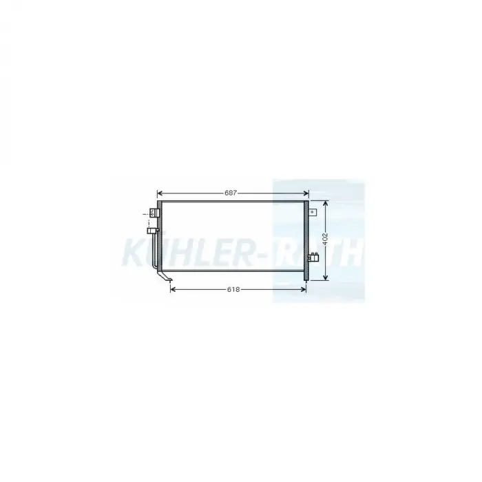 Subaru Forester (02-08) Delphi Klima Radyatörü FR 73210SA000 Delphi