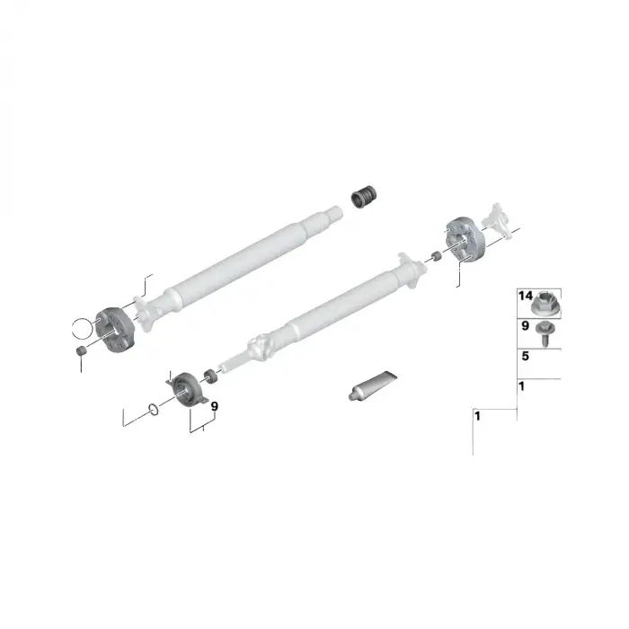 BMW 3 Serisi G20 5 Serisi F10 X3 G01 G08 X4 G02 X7 G07 Saft Aski Takozu Rulmanli Nachi Rulmanli 26128858475 Nextpart