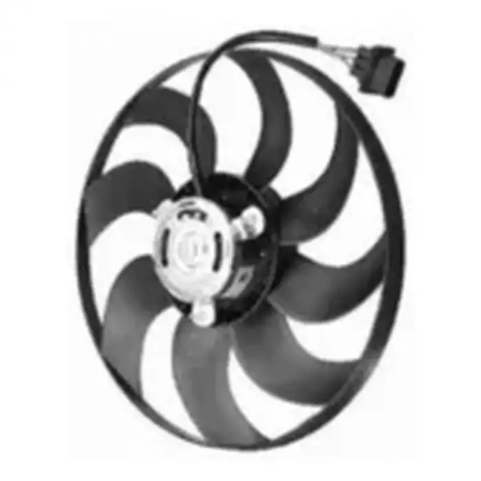 Volkswagen FOX Polo 2000- FAN Motoru Davlumbazsiz 290 MM 3 FIS 9 Kanat 1J0959455N Wisco