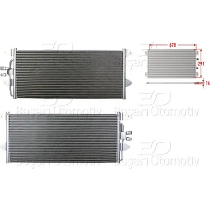 VW T4 2.0 2.4D 2.5 1990-2003 Klima Radyatörü 678X291X16 701820413D Wisco