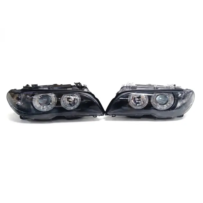 BMW E46 (coupe) 2003-2006 Komple Far Kristal Siyah Beyaz Sinyal Bebek YUZ Xenon 63127165890 Depo