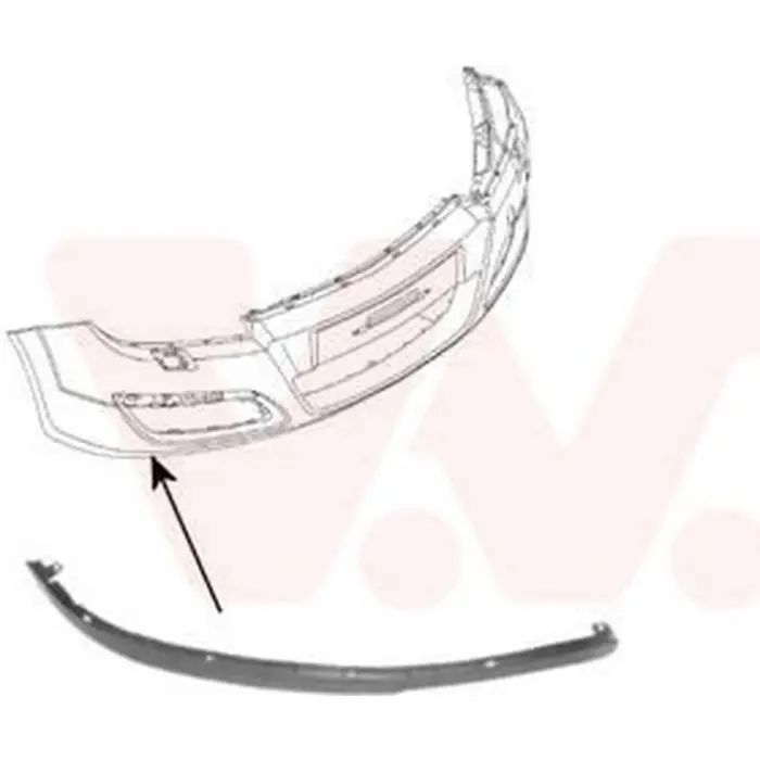Opel Astra H 2004- Tampon Spoyleri Ön Takim 13225753 WP