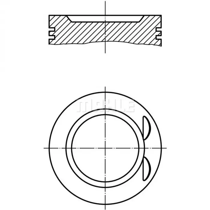 Opel Vectra B 2,0-16V X20XEV 1996-2000 Piston Sekman 86.50 050 90467041 Nural