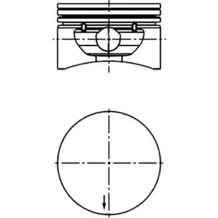 Opel Astra Z16XE 1995-2002 Piston Sekman 79.50 050 9157379 Goetze