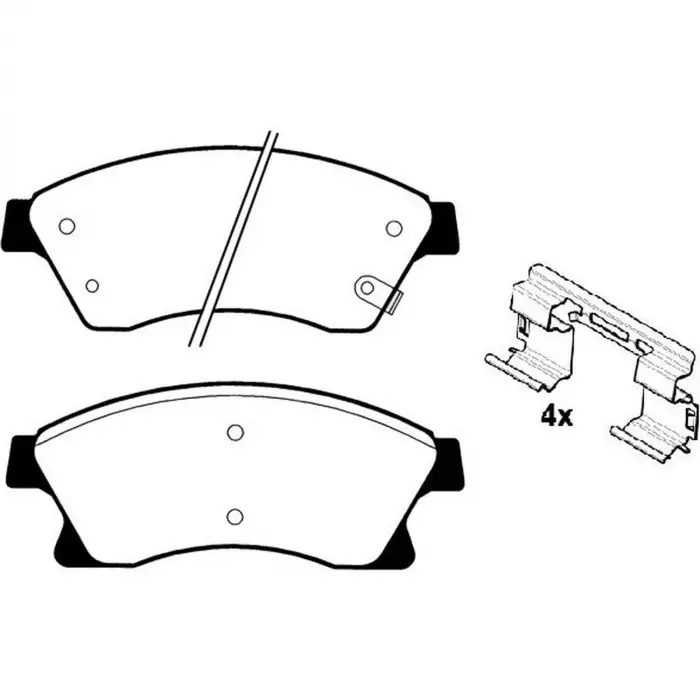 Opel Astra J 2009- Chevrolet Cruze 2009- Fren Balatası Ön 15INC 13301207 Bosch