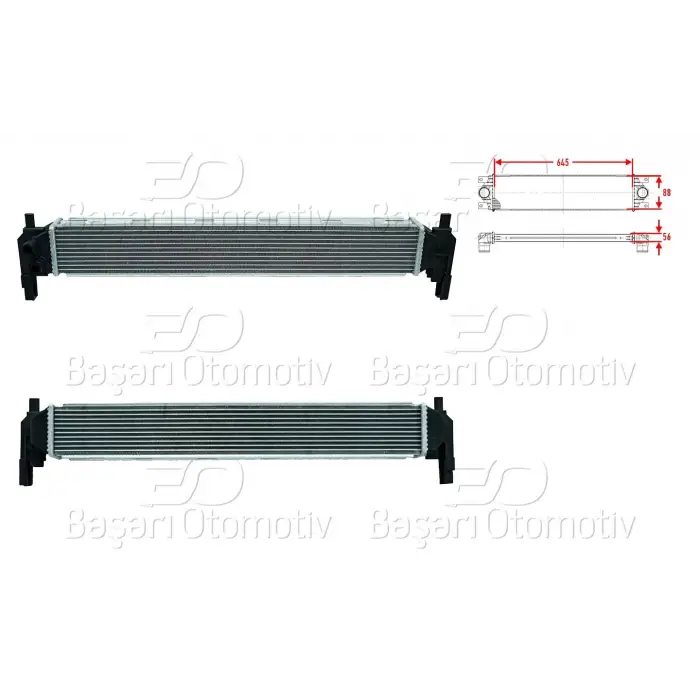 Audi A1 2009- Volkswagen Polo 2009- Turbo Radyatörü Intercooler 645X88X56 6R0145805E Wisco