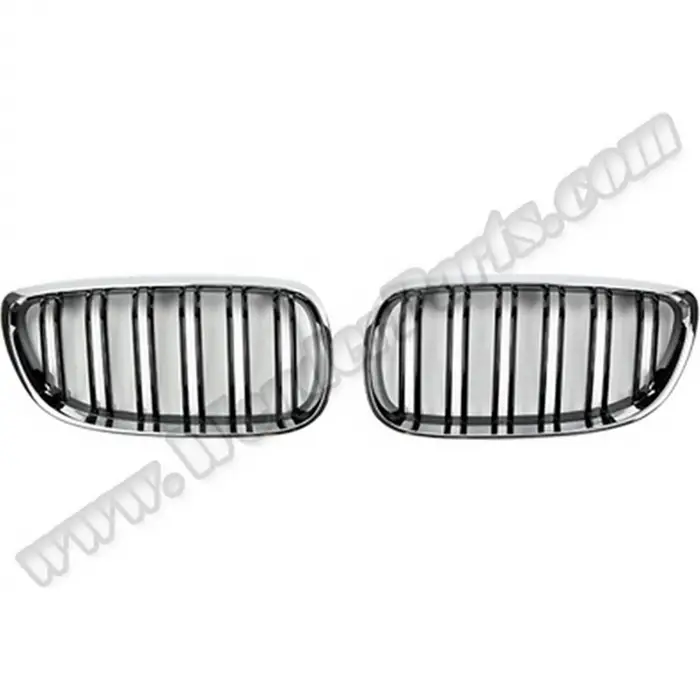 BMW E60+LCI 2003-2009 Panjur Set Krom Siyah Çift Çıtalı 51712155447 Wender