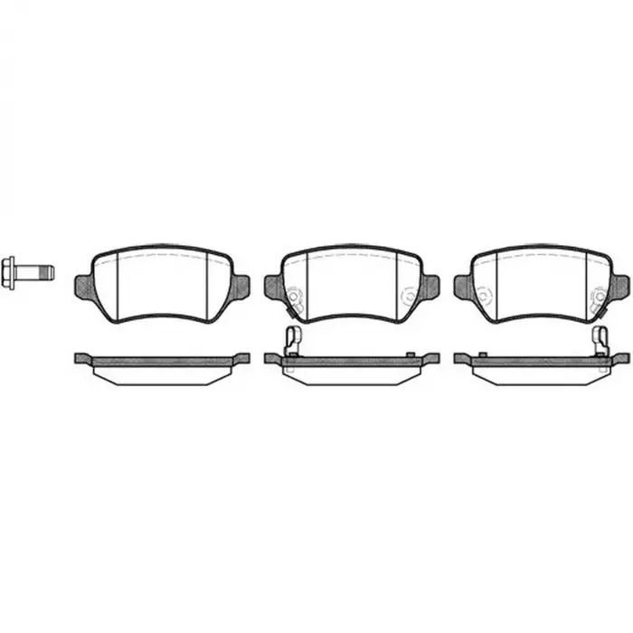 Opel Astra G Combo C 2004-2009 Fren Balatası Arka 1611456980 Bosch