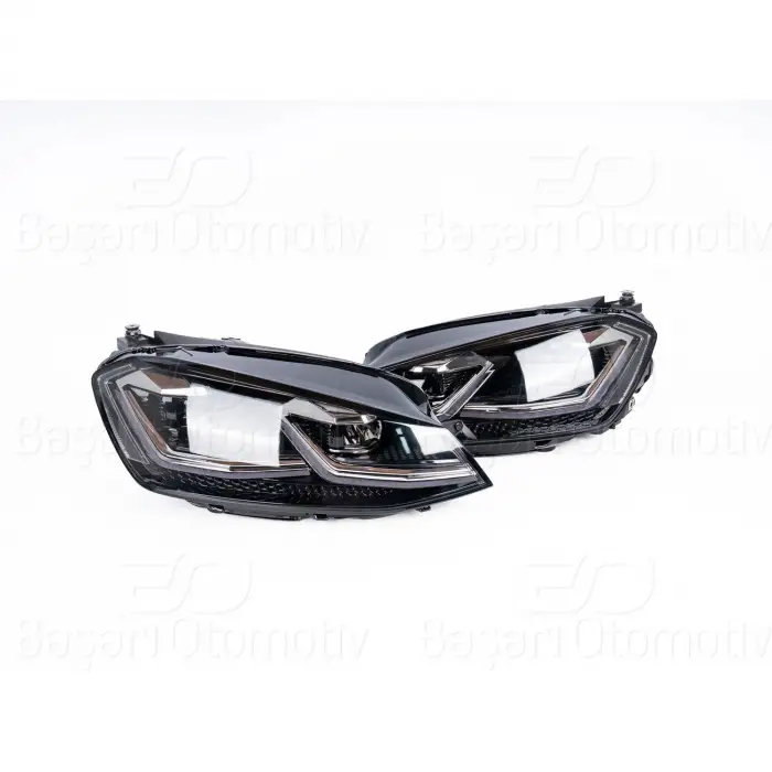 VW Golf 7 R (13-17 Arasi Golf 7 Icin Uyumludur) 2013-2017 Far Seti Sol Sağ 7.5 Gorunum J LED 5G1941005E Wisco