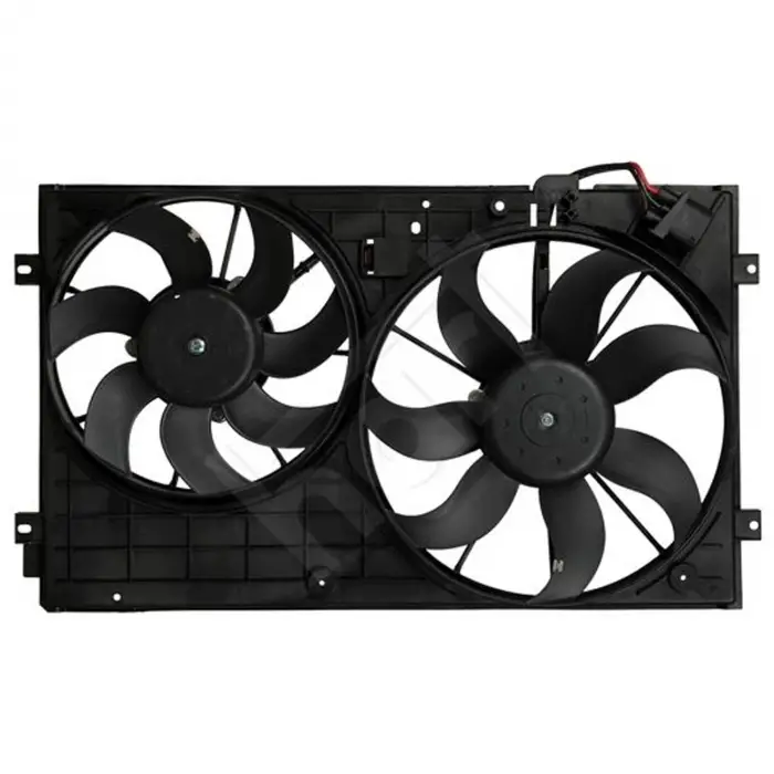 VW Caddy 2009- FAN Motoru Davlumbazsiz 295 MM 2 FIS 7 Kanat 1K0959455CR Deye