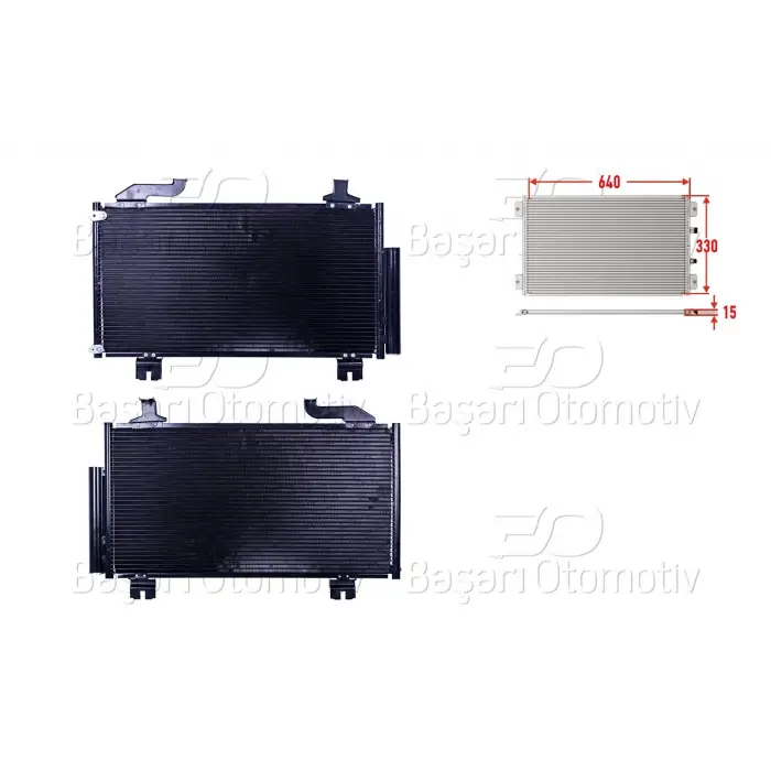 Honda Accord 2008- Klima Radyatörü 640X330X15 80100TL1G01 Wisco