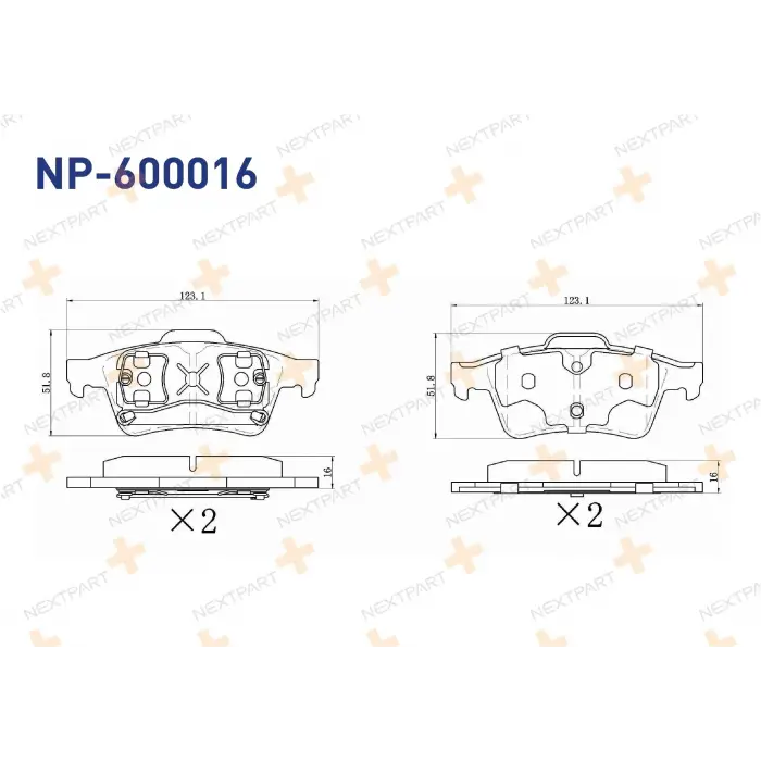 Ford Transit 2011-2015 Fren Balata Arka 7701206609 Nextpart