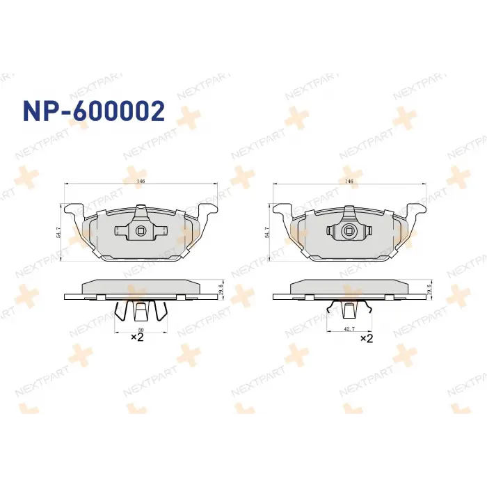 VW Polo 1997-2005 Fren Balata Ön 1J0698151AJ Nextpart