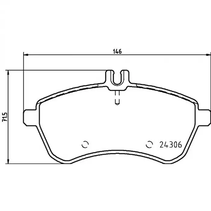 Mercedes-benz C 2007- Fren Balata Ön A005 420 0820 Nextpart