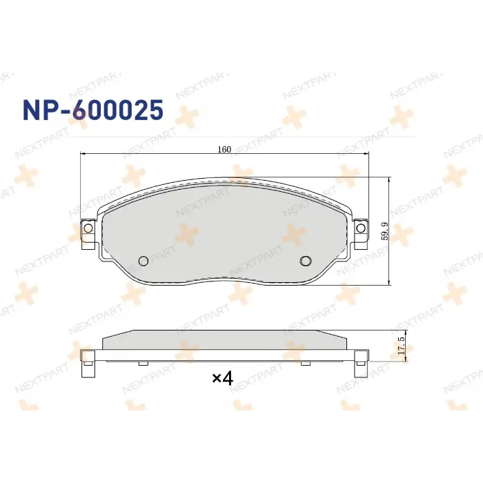 Renault Trafic 2015- Fren Balata Ön 410601073R Nextpart