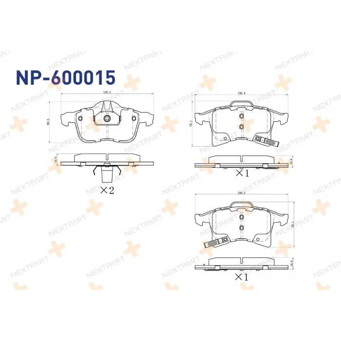 Opel Astra 2003-2010 Fren Balata Ön Ikazli 93181189 Nextpart