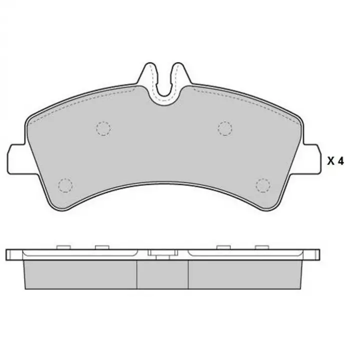 Mercedes-benz Sprinter 2006-2009 Fren Balata Arka Fisli A004 420 8120 Nextpart