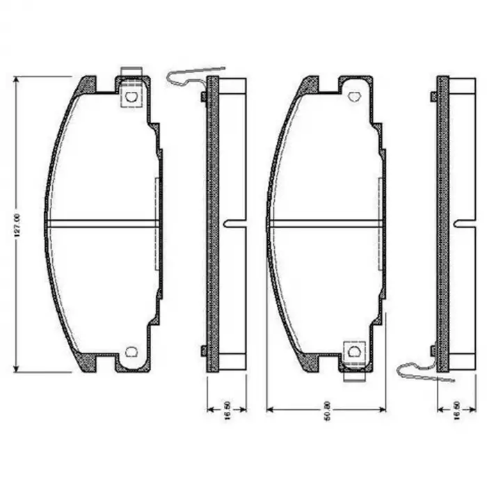 Opel Frontera 1992-1998 Fren Balata Ön Ikazli 8943357870 Nextpart