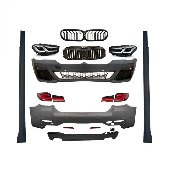 BMW G30 2017-2020 Gövde Kiti Donusum LCI PDC Ön Arka O O Egz Çıkışlı Marşpiyelli Panjurlu Far Stop M A2302214 Wender