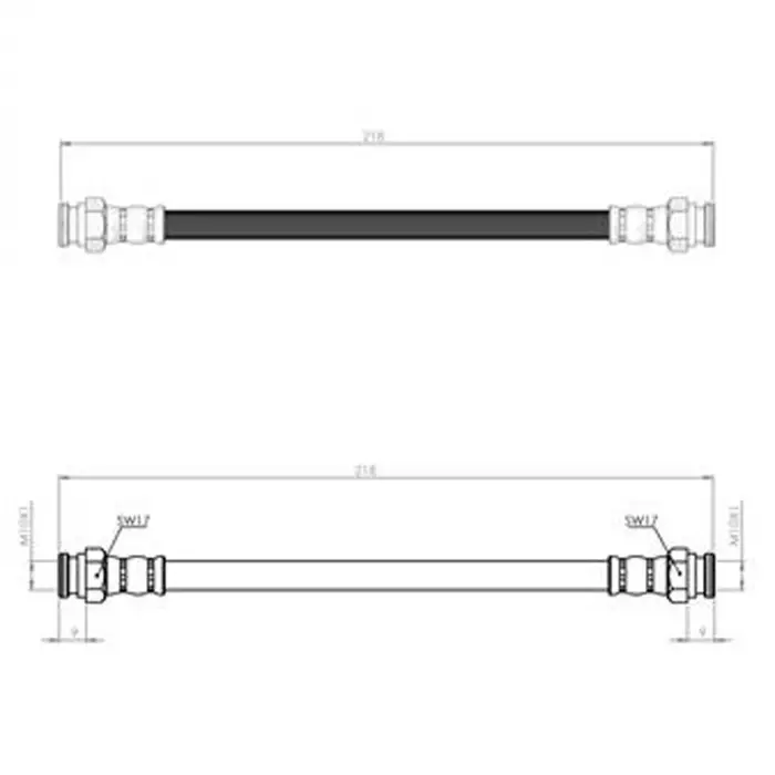 Fiat UNO 1994-2000 Fren Hortumu Arka Sol Sağ 200MM 60501725 Nextpart