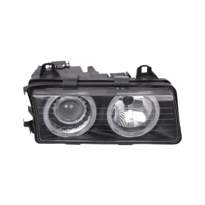 BMW E36 1991-1998 Komple Far Sağ Kristal Siyah Mercekli 63121393272 Wender