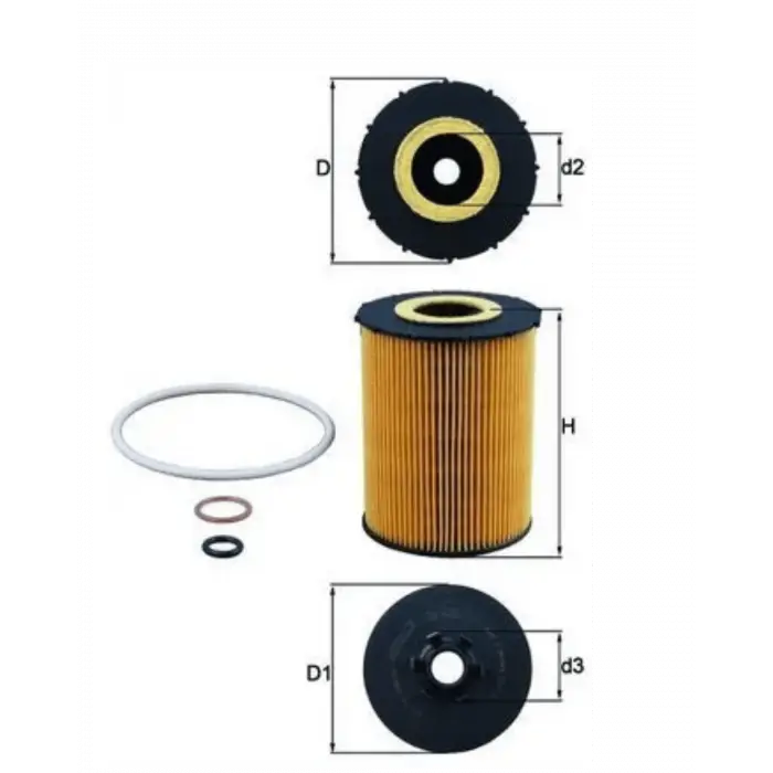 BMW X5 E60 E65 E70 N62 N73 Yağ Filtresi 11427542021 KNECHT