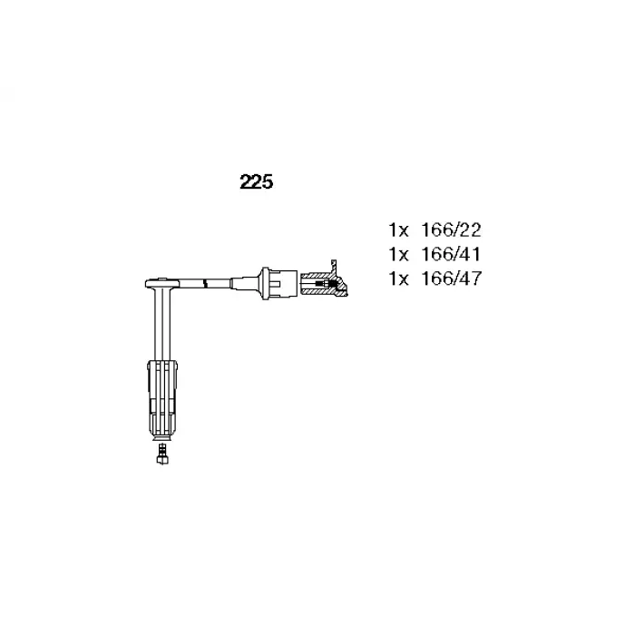 Buji Kablosu M104 [W124 W140 W202 W210] Yarım-Set