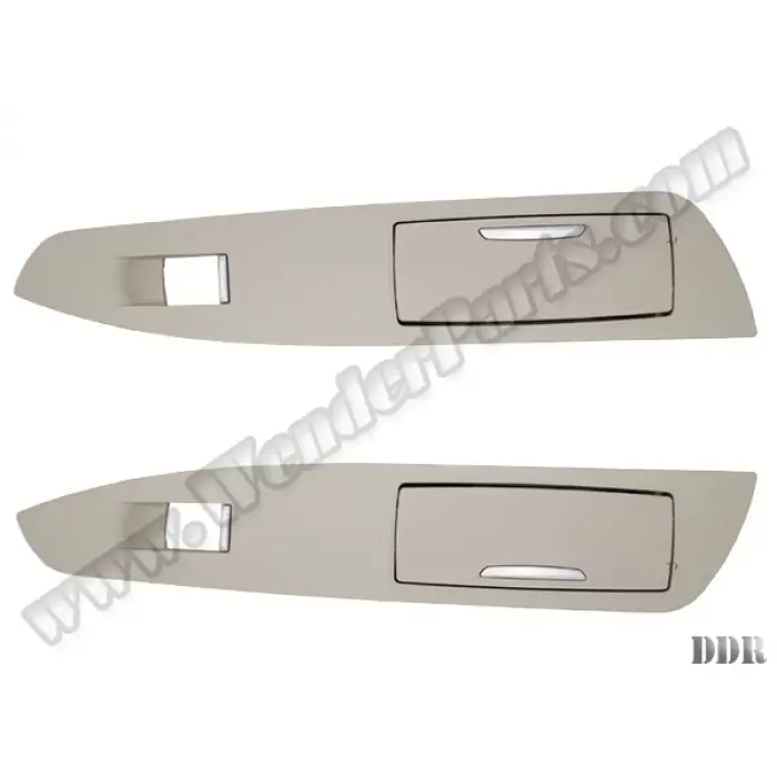 Cam Düğme Çerçevesi F01 Set Arka Sol&Sağ Küllüklü Krema