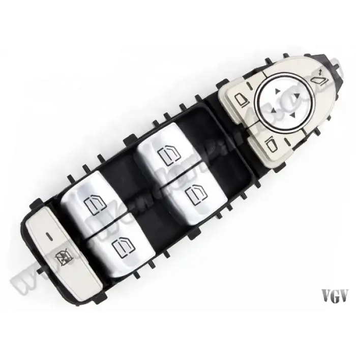 Cam Düğmesi W205 C253 Ön Sol Siyah; Katlamalı Ayna