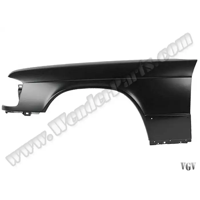 Çamurluk W201 Ön Sol; Deliksiz, Sac 1983-93