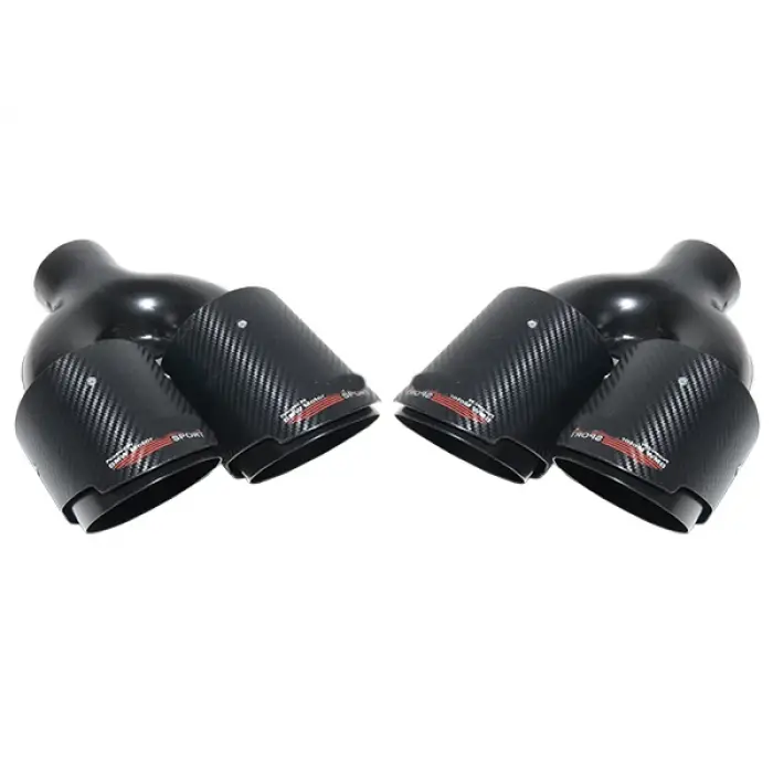 Egzoz Ucu -BMW- Çiftli 89mm; Siyah (OEM-Kalite) -///M-