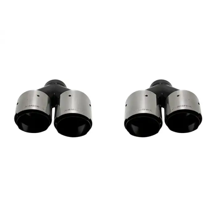 Egzoz Ucu Universal Çiftli 89mm; Krom -AKRAPOVIC-