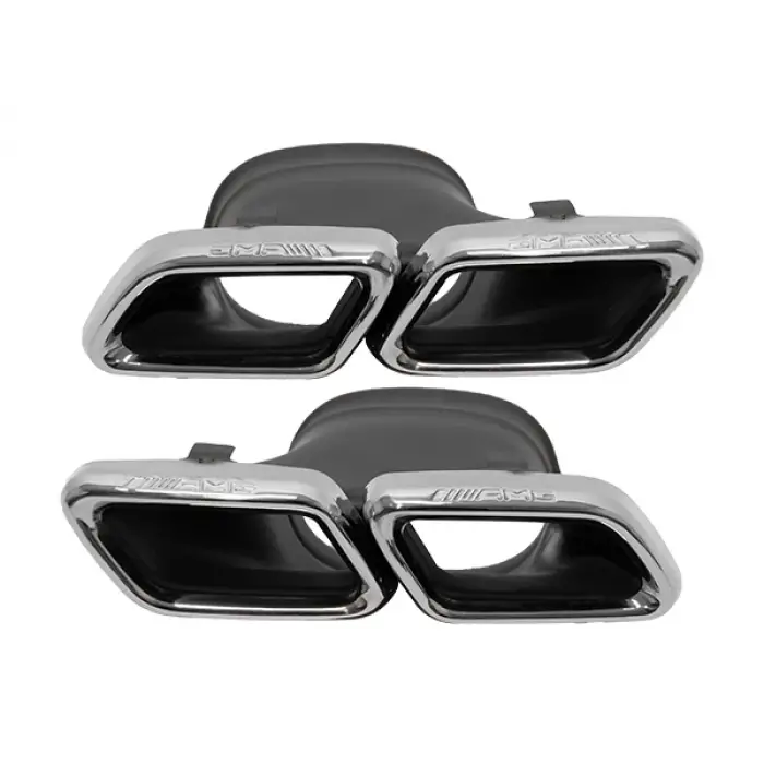 Egzoz Ucu W213 Set; Krom -AMG E63-